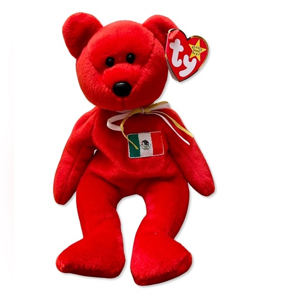 Ty Other - BEANIE Babies TY Original Mexican Osito Red Bear 1999 - 8 inches
